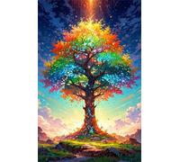 Puzzles for Adults 120 Pezzi Acquerello Albero della Vita Puzzle Giochi 25 x 20 cm Intrattenimento Creativo Puzzle Classico Puzzle Difficile Puzzle da 120 Pezzi per Adulti