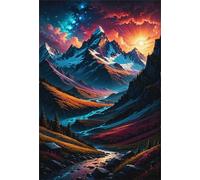 Puzzles for Adults 120 Pezzi Montagna Dell'Alba Puzzle Giochi 25 x 20 cm Intrattenimento Creativo Puzzle Classico Puzzle Difficile Puzzle da 120 Pezzi per Adulti