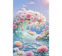 Puzzles for Adults 1314 Pezzi Fiore Dell'Onda Puzzle Giochi 75 x 50 cm Intrattenimento Creativo Puzzle Classico Puzzle Difficile Puzzle da 1314 Pezzi per Adulti
