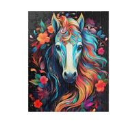 Puzzles for Adults 300 Pezzi Cavallo Fiori Puzzle Giochi 40 x 28 cm Intrattenimento Creativo Puzzle Classico Puzzle Difficile Puzzle da 300 Pezzi per Adulti