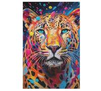 Puzzles in Legno Di Per Adulti Leopard 1000 Pezzi Puzzle Impegnativi Per Famiglia,regalo Di Festa Regali Di Divertente 78×53cm