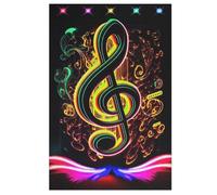 Puzzles in Legno Di Per Adulti Musical Note 1000 Pezzi Puzzle Impegnativi Per Famiglia,regalo Di Festa Regali Di Divertente 78×53cm