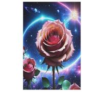 Puzzles in Legno Di Per Adulti Starry Sky Rose 1000 Pezzi Puzzle Impegnativi Per Famiglia,regalo Di Festa Regali Di Divertente 78×53cm