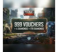 Puzzles & Survival - 999 Vouchers + 4 Diamonds + 179 Diamonds Direct Top-Up - GLOBAL