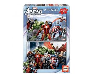 Puzzles Vengadores Avengers Marvel 2x100 Educa Borras