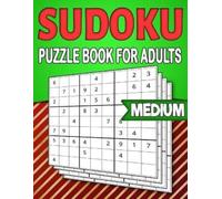 Puzzlesline Press Sudoku Puzzle Book for Adults Medium (Tascabile)