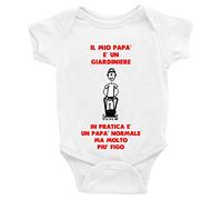 Puzzletee Body neonato Festa del Papà Il Mio Papà è un giardiniere, in Pratica un Papà normale, ma molto più figo - body divertenti