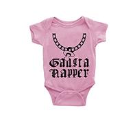 Puzzletee Body Neonato Rapper - Gangsta Napper - Body da Neonato simpatico - Idea Regalo Body Neonato - Body Neonato Musica - Bambino Rapper - Idea Regalo - TAGLIA 6-12 MESI