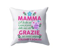 Puzzletee Cuscino per Mamma - A te che sei la persona più speciale della mia vita - Ti voglio Bene - Dedica - Cuscini con Scritte - Madre Idea Regalo