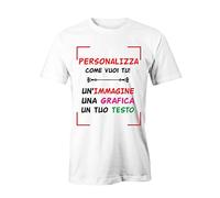 Puzzletee - Maglietta Personalizzata Fronte e Retro - Scegli tra Uomo, Donna o Bambino - in Cotone, Stampa con Inchiostri Certificati Oeko-Tex - Idea Regalo Unica e Divertente
