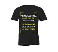 Puzzletee - Maglietta Personalizzata Fronte e Retro - Scegli tra Uomo, Donna o Bambino - in Cotone, Stampa con Inchiostri Certificati Oeko-Tex - Idea Regalo Unica e Divertente
