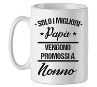 Puzzletee Tazza Festa del Papà Solo i migliori papà vengono promossi a nonno