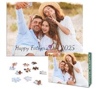 Puzzlo Regali di puzzle personalizzati per la festa del papà, puzzle fotografico personalizzato per papà da figlia figlio, idee regalo per papà per marito da moglie, regali personalizzati per la festa