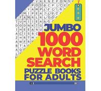 Puzzre Jumbo 1000 Word Search Puzzle Books For Adults (Tascabile)