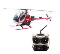 PuzzXfundty Elicottero RC Flybarless, elicottero JCZK 300C PRO, 2.4G 12CH, H1 Smart Flight Control e posizionamento GPS, regalo di Natale 2024, luci di navigazione a LED, versione RTF, rosso