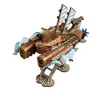 PuzzXfundty Handicraft Masterpiece Ventimila leghe sotto il mare 3D in legno Steampunk fantastico modello di astronave, kit per la costruzione di navi fai da te, decorazioni da scrivania, regalo di