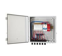 PV Combiner Box 4 String 6 IP65 Interruttore automatico di protezione contro i fulmini impermeabile for pannelli solari On/Off Grid,Alta Stabilità(6 String)