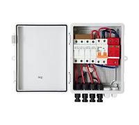 PV Combiner Box 4 String 6 IP65 Interruttore automatico di protezione contro i fulmini impermeabile for pannelli solari On/Off Grid,Alta Stabilità(4 String)