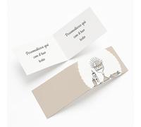 PV Grafik® Bigliettini Prima Comunione Personalizzati, Facili da Piegare, Perfetti per Confetti, Bomboniere Comunione Bambina, Bomboniere Comunione Bambino, Portaconfetti Comunione.(C04)