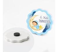 PV Grafik® Bomboniere Battesimo Calamita Personalizzata Bimbo/Bimba - Magneti Ricordo Nascita e Battesimo - a partire da 24 pz Bomboniera Personalizzata Baby Shower - Calamita Nascita (32)