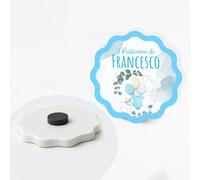PV Grafik® Bomboniere Battesimo Calamita Personalizzata Bimbo/Bimba - Magneti Ricordo Nascita e Battesimo - a partire da 24 pz Bomboniera Personalizzata Baby Shower - Calamita Nascita (05)