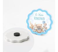 PV Grafik® Bomboniere Battesimo Calamita Personalizzata Bimbo/Bimba - Magneti Ricordo Nascita e Battesimo - a partire da 24 pz Bomboniera Personalizzata Baby Shower - Calamita Nascita (35)