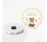 PV Grafik® Bomboniere Battesimo Calamita Personalizzata Bimbo/Bimba - Magneti Ricordo Nascita e Battesimo - a partire da 24 pz Bomboniera Personalizzata Baby Shower - Calamita Nascita (42)