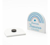 PV Grafik® Bomboniere Battesimo Calamita Personalizzata Bimbo/Bimba - Magneti Ricordo Nascita e Battesimo - a partire da 24 pz Bomboniera Personalizzata Baby Shower - Calamita Nascita (R02)