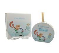 PV Grafik Pz 2 Diffusore Bomboniera Battesimo Maschio Personalizzato | Tema Piccolo Principe su Pianeta con Nome, Data, Dedica | Scatola + Bigliettino Inclusi | Made in Italy (2ppB)