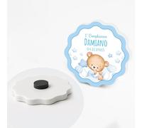 PV Grafik Set da 24 Calamite Bomboniera Personalizzate Nascita e Battesimo, Bomboniera Battesimo Maschio e Bambina, Idea Nascita Bimbo e Bimba(Modello 67)