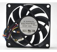 PVA070E12L 70x70x15mm 12V 0.20A 7CM 4-Wire Cooling Fan