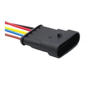 PVASROQWM 5/20/100 set AMP connettore elettrico auto spina impermeabile 1-6 pin terminale HID conversione presa maschio-femmina con filo 15 cm (5p maschio 282107-1,100 set)