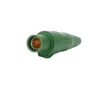 PVASROQWM Connettore Presa Spina IP44 unipolare 400A Illuminazione palco Armadio CC Scatola in Silicone Spina con Blocco a camma(Green-02)