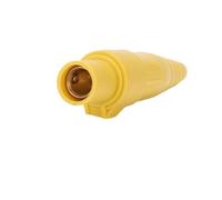 PVASROQWM Connettore Presa Spina IP44 unipolare 400A Illuminazione palco Armadio CC Scatola in Silicone Spina con Blocco a camma(Yellow-02)