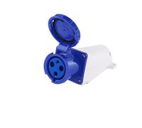 PVASROQWM Spina Industriale IP67 3/4/5 Pin 125A Presa Antipolvere Impermeabile Maschio e Femmina Pannello Montato a Parete conduttore Nascosto 380 V 415 V(3P 125A Wall Mounted)