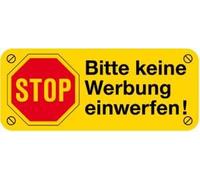 PVC adesivo - Si prega non pubblicità - 302057/6 - Gr. ca. 48 X 20 mm