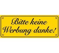 PVC adesivo - Si prega non pubblicità grazie - 308022/5 - Gr. ca. 90 X 35 mm