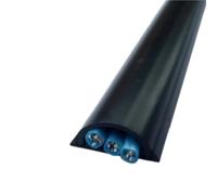 PVC autoadesivo copricavo for pavimenti, sistema di gestione cavi a parete, canalina nascosta for casa/ufficio Lunghezza totale: 315in (20X L15.75in) W1.2inxH0.5in(Black)