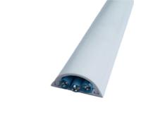 PVC autoadesivo copricavo for pavimenti, sistema di gestione cavi a parete, canalina nascosta for casa/ufficio Lunghezza totale: 157.5in(10 x 15.75in) W1.2inxH0.5in(White)