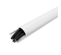 PVC Autoadesivo Curvo Condotto Cavi, Sistema Di Gestione Cavi, Kit Nascosto Montato A Parete Lunghezza Totale: 157.5in(10 X 15.75in) W1.4inxH0.7in