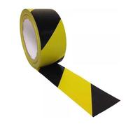 PVC Avviso di Pericolo Nastro Rotolo Autoadesivo Pavimento Warehouse Work 50mm X