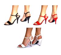 PVC Caviglia Cinturino 11.4cm Tacco Alto Stiletto Décolleté UK 4 5 6 7 8 Nero