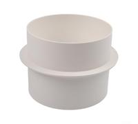 PVC Check Valve 100mm White Air Duct Backflow Preventer(160) | Prevents backflow, ensures one-way air, fits 100mm ducts, white plastic, easy clean