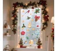 PVC ChristmFor come WFor tutti gli adesivi per le vacanzePer ay DecorFor ation, FeFor per i disegni allegri e costruiti per un uso a lungo termine su VFor arious SurfFor assi