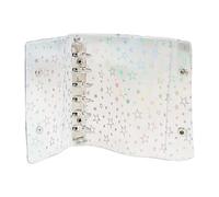 PVC Clear Binder - Stylish Star Pattern Organizer Cover, Strong Protective Sleeve Case, Pratica Transparent Binder Folder | Personal Storage For Teens Youth Boys Girls Daughter Son Family Friends