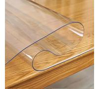 PVC Clear Office Sedia Tappetino per Moquette e Legno Duro U2013 1mm/1,5 mm/2 mm di Spessore da Pulire Il Tappetino da scrivania per sedie a rotolamento Ideale per Home & Office (Dimensioni: