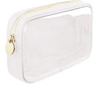 Pvc Cosmetic Bag Transparent Storage Makeup Bag Shell Large Capacity Makeup Pouch Travel(White)