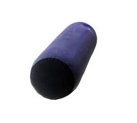 PVC Flocked Silicone Pillow, Triangular Cylindrical Wedge-Shaped Inflatable Magic Pad, Blue And Black Soft Relaxation Pad(Cylinder)