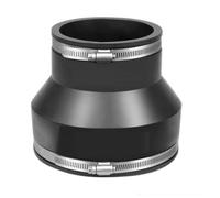 PVC Manicotto Ridotto Flessibile con fascetta stringitubo