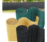PVC per balcone, 180 x 500 cm, impermeabile, protezione dal vento, senza fori, include fascette per una facile installazione, recinzione decorativa verde e barriera.